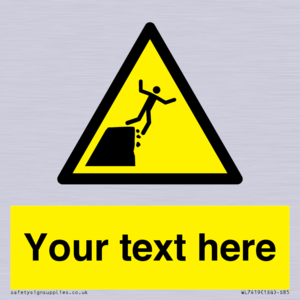 Custom Warning unstable cliff edge